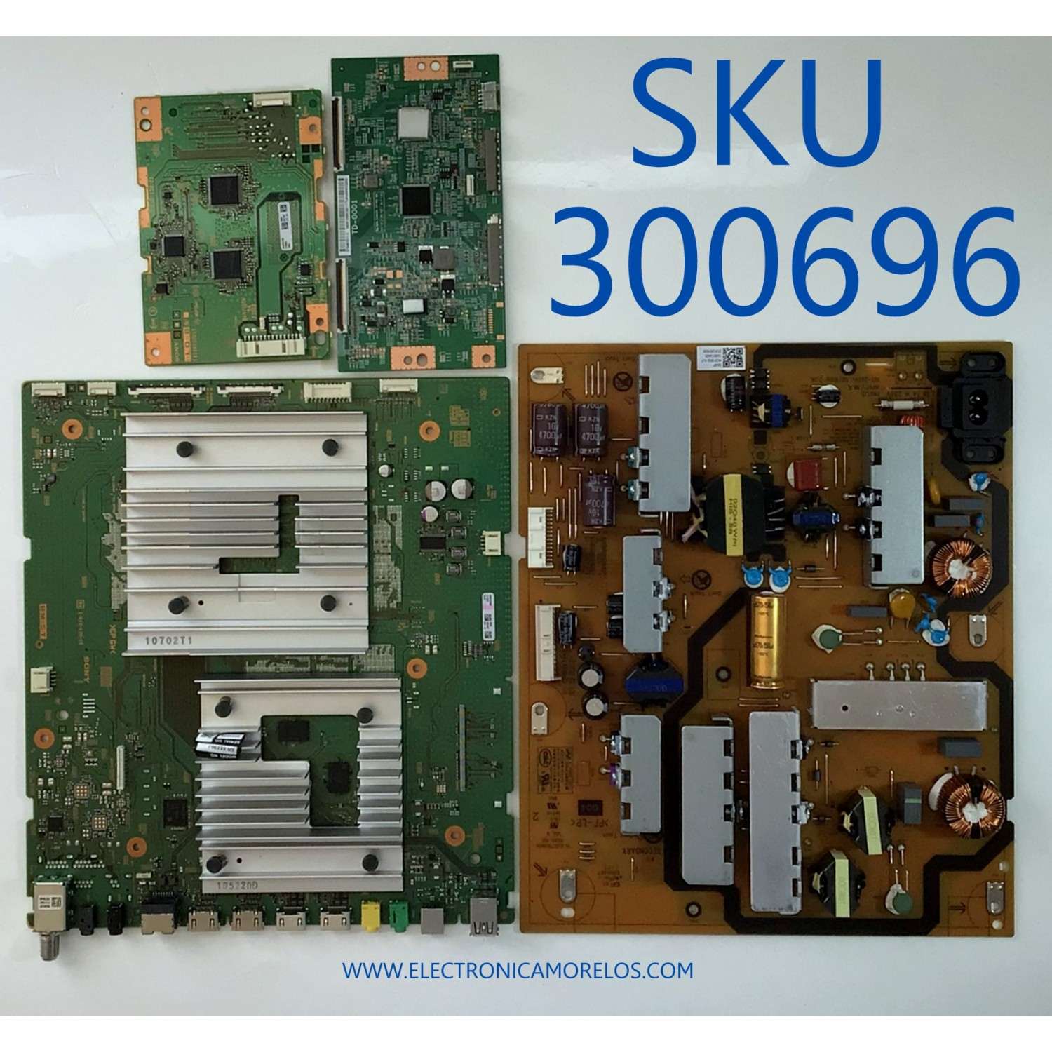 KIT DE TARJETAS PARA TV SONY 4K·UHD·HDR / MAIN A5027249A 484 / 1-010-115-21 / T-CON 342911009C0811T / TD-0001 / ST5461D11-3 / LED DRIVER A5026318A 486 / 1-010-137-21 / FUENTE 100613425 / AC21202-1LF / PANEL YDBM055DCS11 / MODELO XR-55X90J / XR55X90J